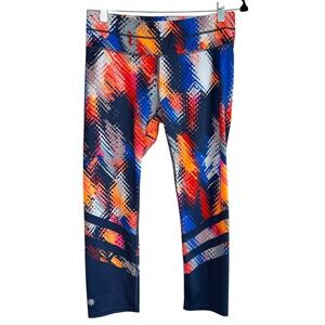 Athleta Lava Sonar Cropped Leggings Size M Athletic Gym Workout Running Training